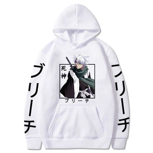 Herren Hoodies Sweatshirts Hitsugaya Toushirou Bleichmittel Harajuku Japan Anime Lustige Cartoon Cool Männer Hoody Streetwear Mode übergroß