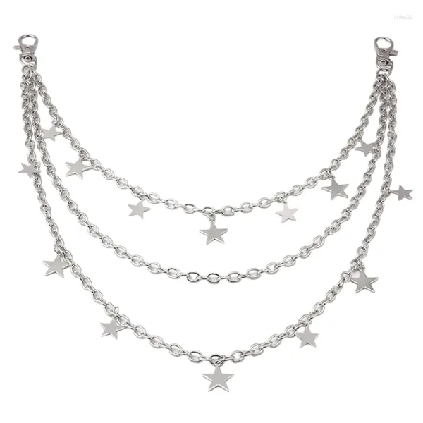 Gürtel Metallic Star Taille Kette Metall 2000er Hosen Charm Anhänger für Mädchen Mode Decors Frauen Körperschmuck