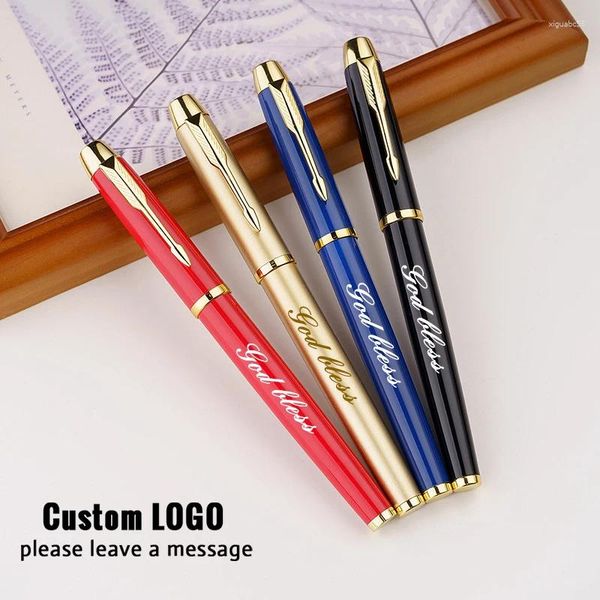 Luxury Metal Gel Pens Laser intaglio Logo personalizzato Business Advertizzazione feste di compleanno Regali di articoli per esami di articoli di cartoleria