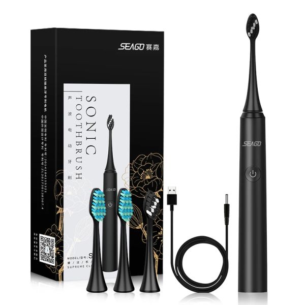 Heads Seago Sonic Electric Dente Sbrush S2 USB USB Aggiornamento ricaricabile a ultrasuoni da viaggio Scepitura da viaggio Testa sbiancante Migliore regalo sano