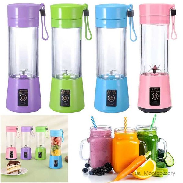 Juicers 400ml Mini Elétrico Juicer USB Charging Smoothie Milkshake Maker Multifuncional Vegetable Junder para viagens de escritório em casa