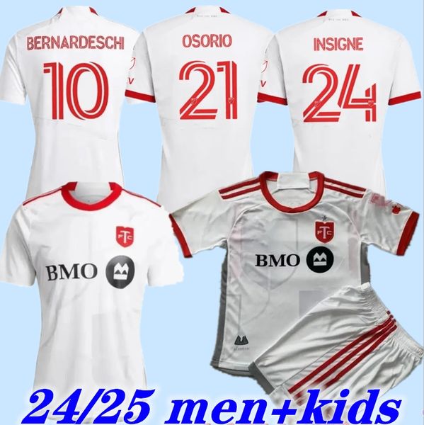 2024 MLS Toronto FC Soccer Jerseys Away Kaye Bernardeschi 24 25 Osorio Insigne Morrow Bradley Men