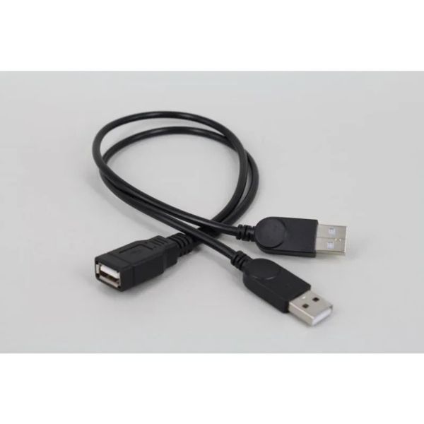 USB -Verlängerungskabel männlich an weibliche Daten Kabelverlängerung Kabel Maus Tastatur USB -Antrieb USB weiblich bis 2 USB -Mann bis weiblich Connec