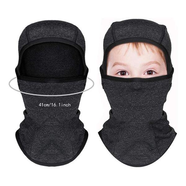 Masken Kinder balaclava Winter warm warmes Fleece Ski Maske Windschutz Thermic Vollgesichtsschild Jungen Mädchen Reitkappe Schal Radsporthelm Futter