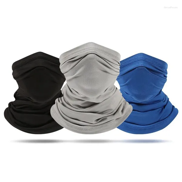 Bandanas açık ipek güneş koruma önlüğü bahar ve yaz motosiklet boynu kapağı spor sihirli bandana binicilik maskesi tam faks