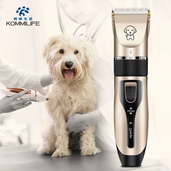 Clippers Professional Lownoise Capelli per cani Clippers USB USB Ricaricabile per cani Terrimer Animali Cutter Cutter Elettrico Macchina da taglio di capelli per cani per cani