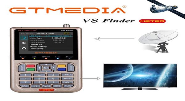 V8 Finder medidor Satfinder Digital Satellite Finder DVB SS2S2X HD 1080P Receptor de sinal de TV SAT SAT Decodificador Finder8327102