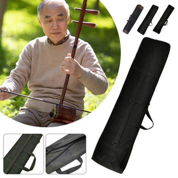 Custodie portatili jing erhu sacca nera black oxford tessuto impermeabile erhu proteggere custodia per lo strumento musicale leggero.