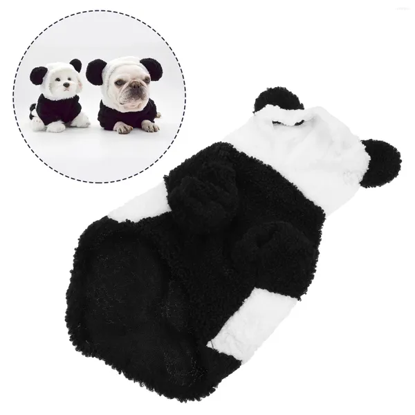 Köpek Giyim Pet Giyim Tedarik Sıcak giysiler Cosplay Kıyafetleri Panda Puppy Suit Coral Polar Kış Kostümleri