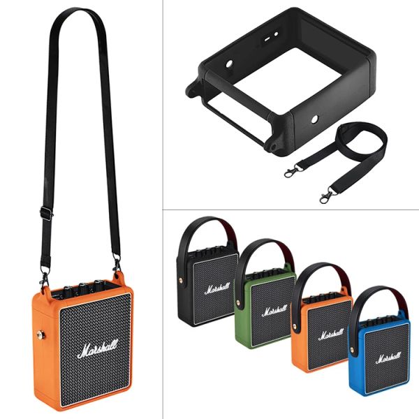 Aksesuarlar Zoprore Seyahat Silikon Kılıf Strap ile Cilt Marshall Stockwell II Portable Bluetooth Hoparlör, Stockwell 2 Hoparlör Kapağı