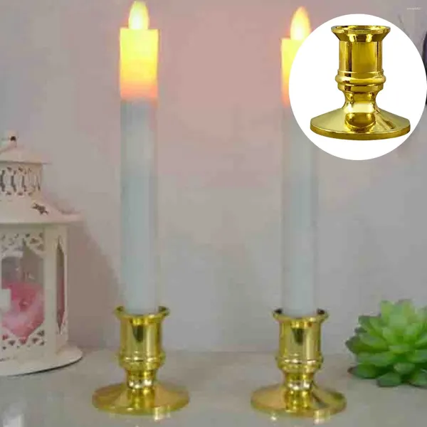 Мемориальные держатели свечей море и песок 10 -кратный золотой столб базовый конус конусная свеча для рождественской вечеринки декор