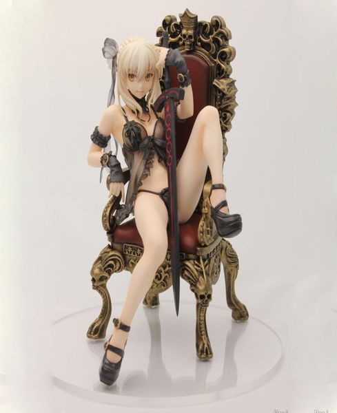 Fatestay Night Sabre Alter Lingerie VER PVC фигура фигура Toys Sabre Alter Lingerie Anime Sexy Girl Figure Model Toy Toy 16 см M1713887