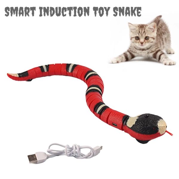 Toys novidade Snake Toy Toy Funny Cat Toys Interactive Cat Stick Snake Tease Pet Dogs Play Mischief Novelty Gift Kitten Teaser interativo