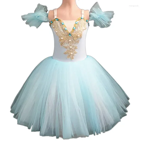 Gonna in filo morbido a filo morbido soffice abbigliamento da balletto per bambini da ballo da ballo costume tutu ballerina party performance abbigliamento