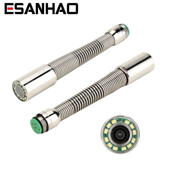 Lente 17/23mm 512Hz/720/1080p AHD Câmera e conector, para câmera de inspeção de tubos, endoscópio industrial de oleage de esgoto de esgoto