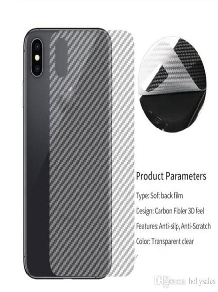 Back Carbon Fiber Film Screen Protector für Apple iPhone 11 XR XS Max 7 8 Plus für Samsung Note10 S106914990