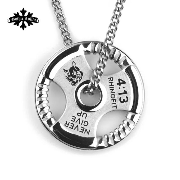 Colares Placa de peso barbell haltere haltere pendente levantamento de pesos de fitness fitness crossfit gym gym colar myGrillz