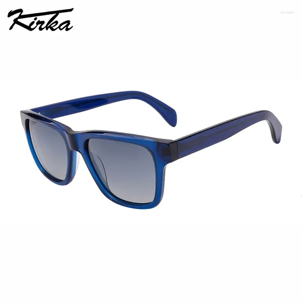 Sonnenbrille Kirka Polarisierte Unisex Klassische Rechteck Dicke Rahmen kleiner Nasenbrücken modische Brille WD5109