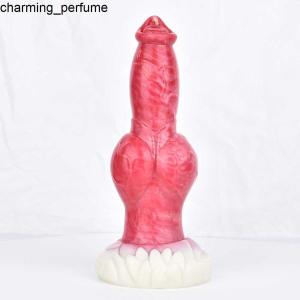 Zwfun toptan yüksek kaliteli yumuşak su geçirmez silikon dildo g spot uyarıcı orgazm hayvan köpek penis seks oyuncakları