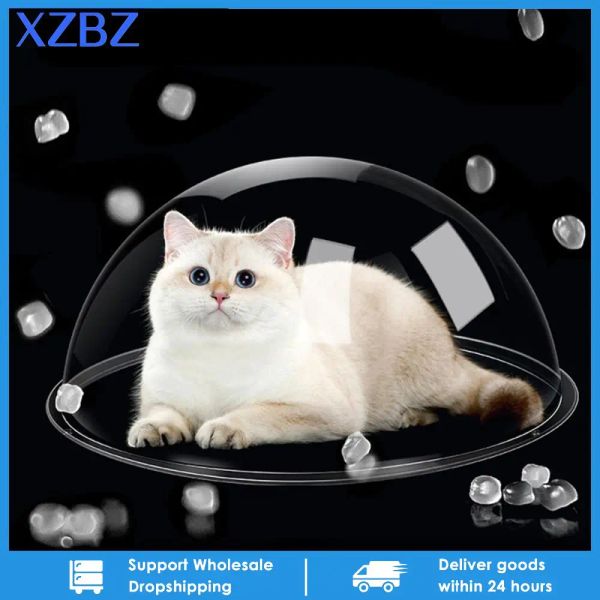 Spielzeug Haustier Hemisphärenabdeckung Transparentes Katzennestzubehör DIY für Zaun Pet Peek Out Dome Cover Cat Climbing Rack Haustier Spielzeug