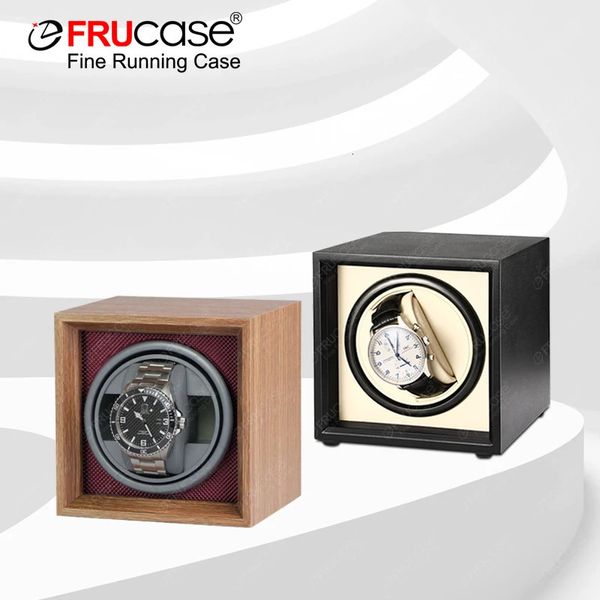 Frucase Mini Watch Winder per orologi automatici orologio vento automatico mini stile può essere posizionato in una scatola sicura o un cassetto 240408