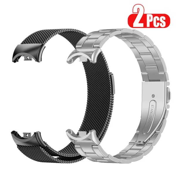 Accessori per xiaomi mi banda 8 nfc cinghia magnetico per Xiaomi smart banda 8 metallo watchband correa per la sostituzione della banda 8 braccialetti