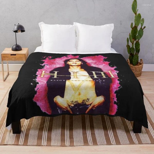 Coperte di lui band vv h i m ville valo razorblade romanticismo fumo lancio coperta per divani di divani