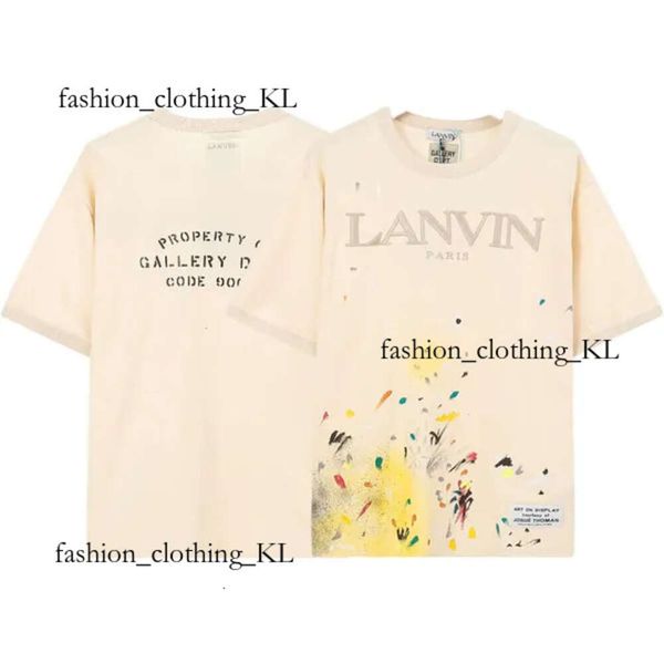 Lavines Ayakkabı Gömlek Tasarımcı Tişörtlü Erkekler Lanvine Shoet Gömlek Siyah Moda Erkek Kadınlar Harajuku Tees Mektupları Lüks Lavines Ayakkabı Llaveros T Shirt Giyim 449