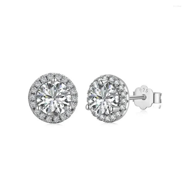 Stud Ohrringe S925 Silberohr Frauen klassisch acht Herzen und Pfeile Zirkon eingelegtes modisches luxuriöses exquisiter Ohrringschmuck