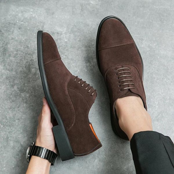 Casual Shoes 2024 Classic Mens Men's Leather Men Men Oxfords Fashion Business Loafers