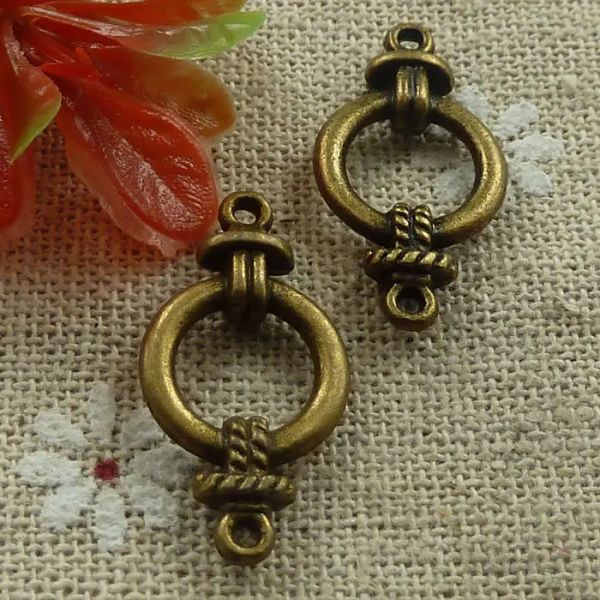 Bileşenler 180 adet bronz kaplama güzel konektörler 25x13mm c1067 mücevher bulma zanaat