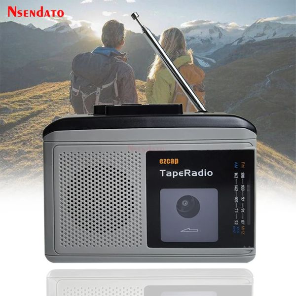 Oyuncu EZCAP 233 AM FM 3.5mm Hoparlör Ses Müzik Kaseti ile Radyo Bant Çalar MP3 Dönüştürücüsüne