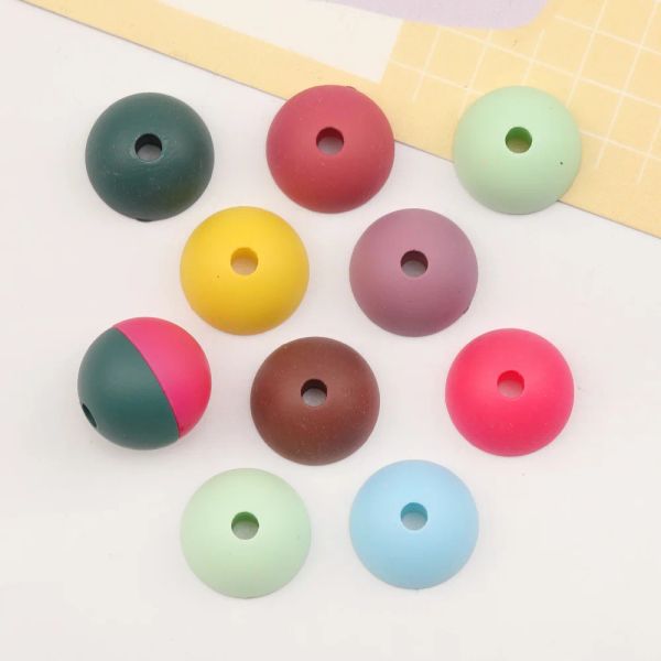 BEADS Design Cordial 200pcs 18*18 mm DIY BEADS/EFECTO Fosco/Forma de Semicírculo/Madeir