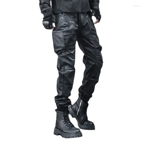 Calça masculina roupas de estilo e estilo Women Techwear