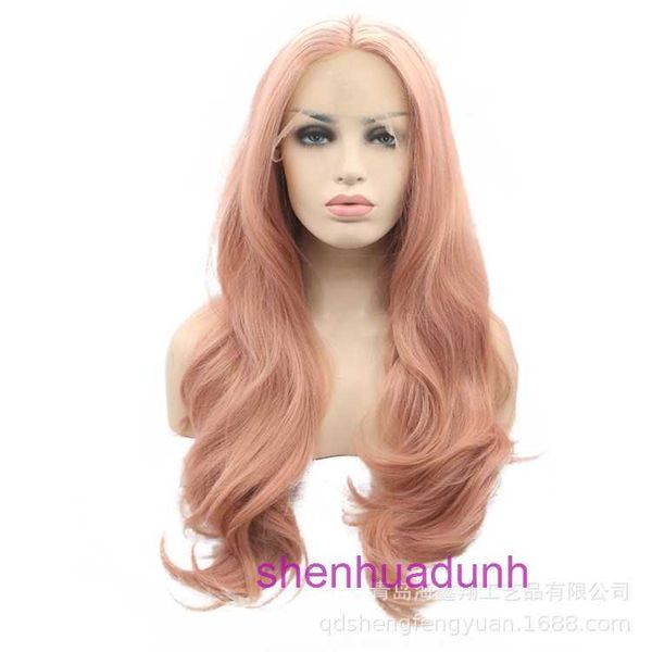 Wig Wig Peli di alta qualità Store online 13 x 6 in pizzo anteriore spaccata con onda grande ad alta temperatura di seta ad alta temperatura