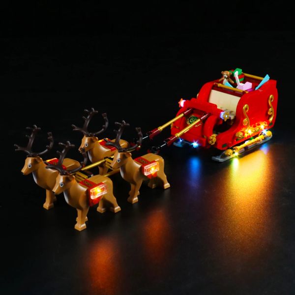 Blöcke vonadado LED -Beleuchtung für 40499 Santa Sleigh Collectible Model Toy Light Kit, nicht enthalten den Baustein enthalten