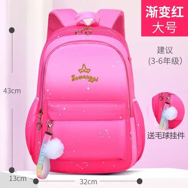 Borse per la scuola 3-6 BOOK BASS BAMBINO BAMBINI BAMBINO ANNO ANNO IMPRIFERE PRINCESS PRIMINA PRIMINA SCHUOLA SAC BURPACK COLORE PER STUDENTE