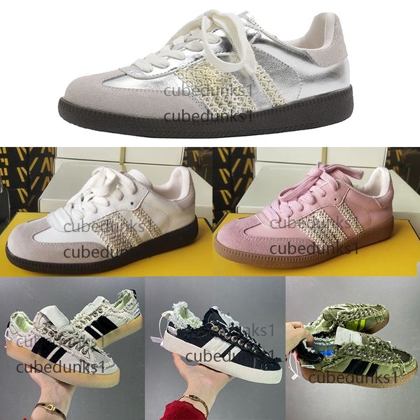 Designer Vegan Og Pony Board Schuhe Creme weiß Silber Kern Schwarz Sporty Rich Skate Shoes Silber Spleißen niedrig-Deutsche Trainingssneaker 36-44