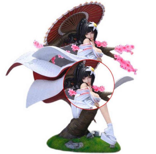 27cm Hinata Hyuga Anime -Figur Kimono Hanayome Shiromuku GK Statue PVC Action Abbildung Hinata Hyuga Figurin Modellpuppenspielzeug AA220319103787