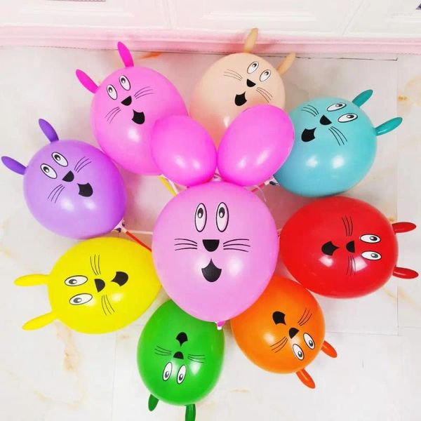 Decoração de festa 10pcs 12 polegadas Balões de látex espessados de desenho animado Animal inflável de bola inflável