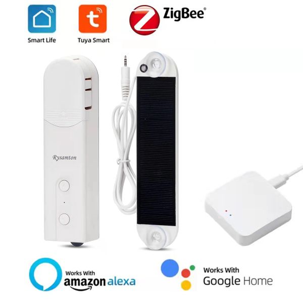 Control 2022 Новый Tuya Zigbee Smart DIY DIY Моторизованные роликовые жалюзи Drive Demote Voice Control Shade Work с Alexa/Google Home