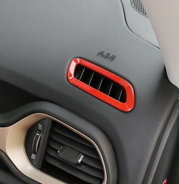 Dashboard Front Air Condition Vent para ventilação Tampa de adtenha para Jeep Renegade 20152016 Acessórios para interiores do carro Novo chegada alta qua9342272