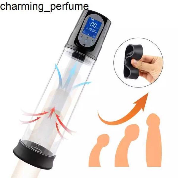 Bomba de pênis elétricos Men Masturbator Penis Extender Penile Vacuum Bomba Penis Aumentar