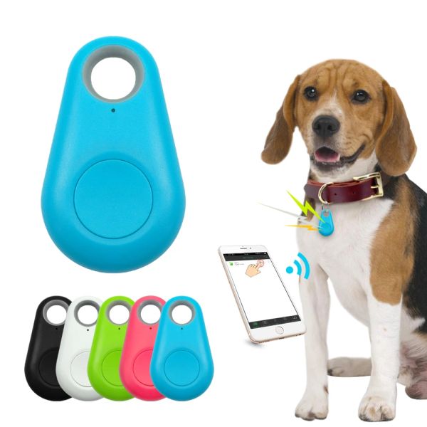 Rastreadores PET SMART GPS Tracker Mini Antilost Locador de Bluetooth à prova d'água para cães para cães para cães para cães para cães para cães CANTAS CAIXAS ACESSÓRIOS DE CLARA