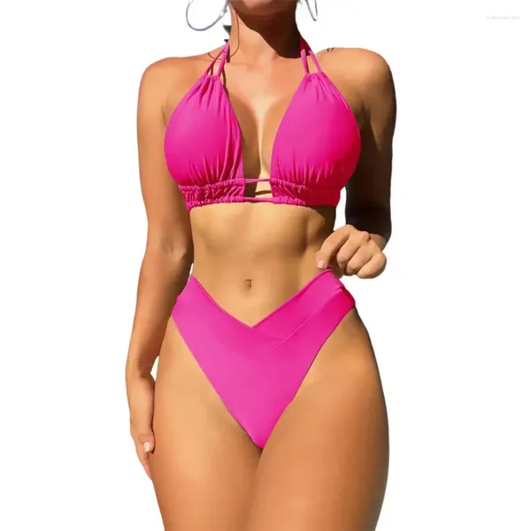 Женские купальные костюмы Женские бикини набор Balter Bra-Up Bra High Thist Swim Ship Ships Summer Bathing костюм 2 шт./