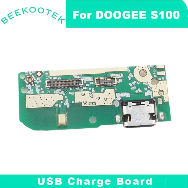 Controle o novo Plug de porta de carregamento da placa USB do Doogee S100 original com microfone para Doogee S100 Smart Phone