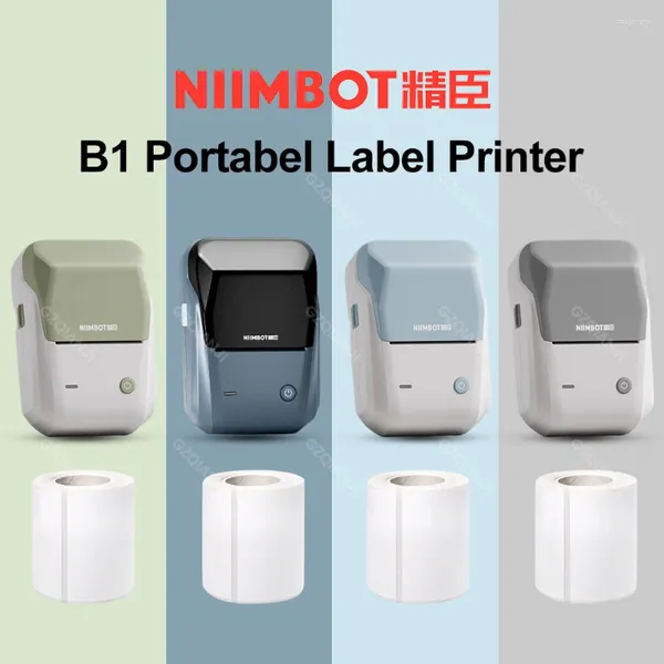 Niimbot B1 Метка Mini Thermal Self-Leadesive Printer BT Портативный лабелер для мобильных стикеров карманной мастерской печати ER