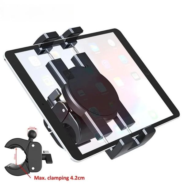 Stands Handlebar Tablet Flesser Wamp per 4,7-13 pollici di motociclette per moto Scooter Clip Phones Porta per iPad 12,9 S8 S7 Fe Plus