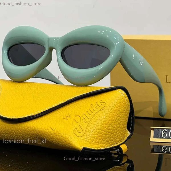 Designer gatto occhiali da sole per occhiali da donna uomo Loeweee Beach Protective Eyewear Travel Loewe Sun Glass Glass Design gonfiabile Loewew Sun occhiali 579
