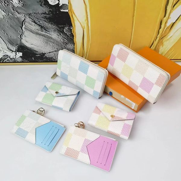 Pocket Organizer Long Wallet ID -Karten -Designerinnen Frauen Key Beutel Herren Kartenhalter Portefeuille Victorine Wallets Passhalter Leder Kartenkoffer Coin -Geldbörsen